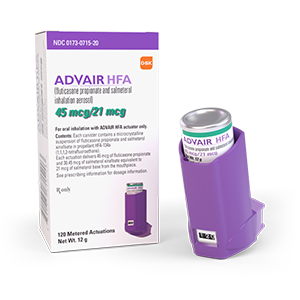 ADVAIR HFA 45MCG/21MCG INH AER DC 120 ACTN TRD ADVAIR HFA 45MCG/21MCG INH AER DC 120 ACTN TRD