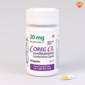 COREG CR CAPSULE 20MG 1X30 COREG CR CAPSULE 20MG 1X30